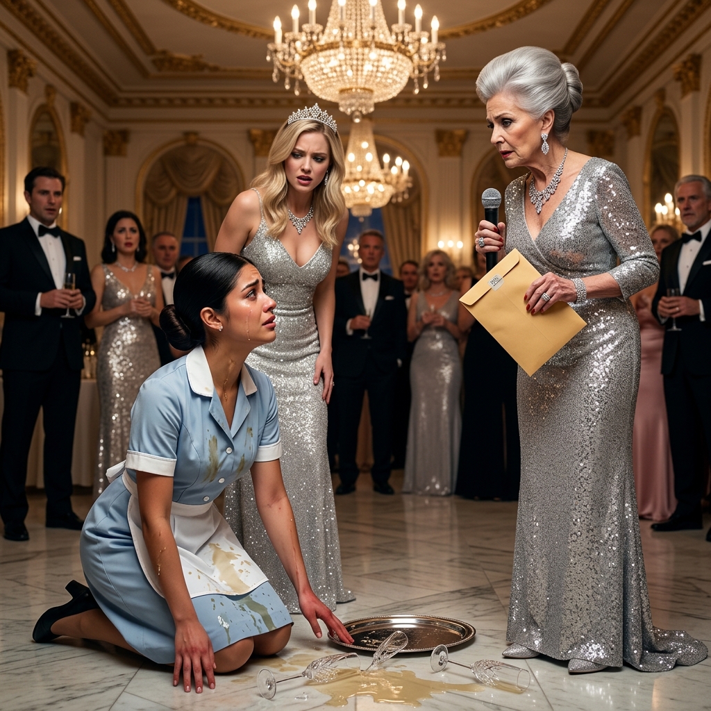 The Maid Beneath the Chandelier